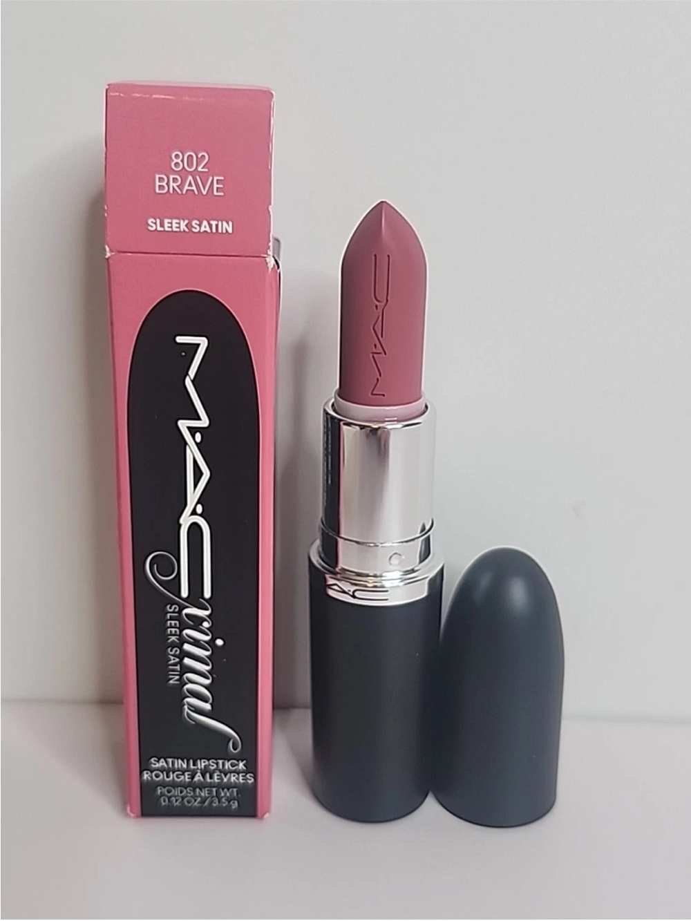 MAC MACximal Sleek Satin Lipstick 0.12 oz #802 BRAVE  -   NIB. 
Have 11 availabl